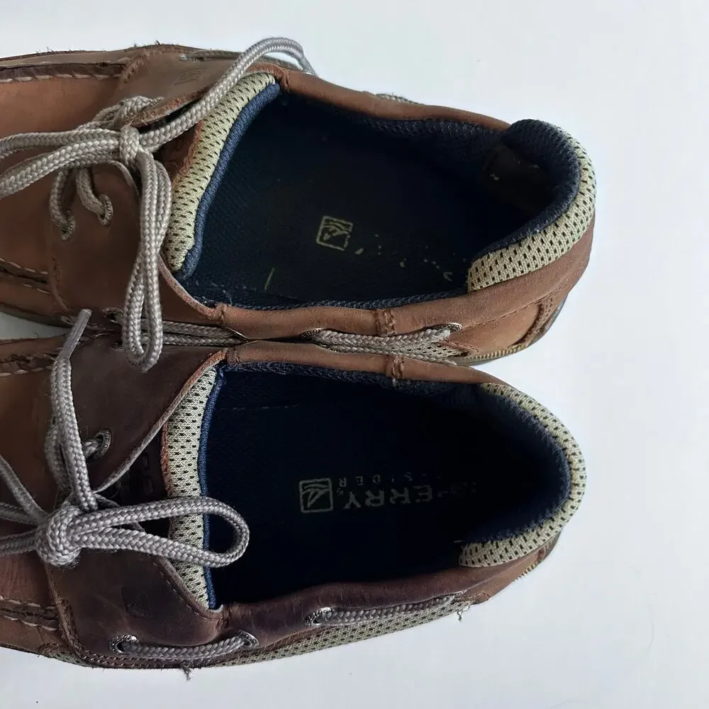 Sperry Top-Sider Lanyard Tan Boat Shoes - Size 4